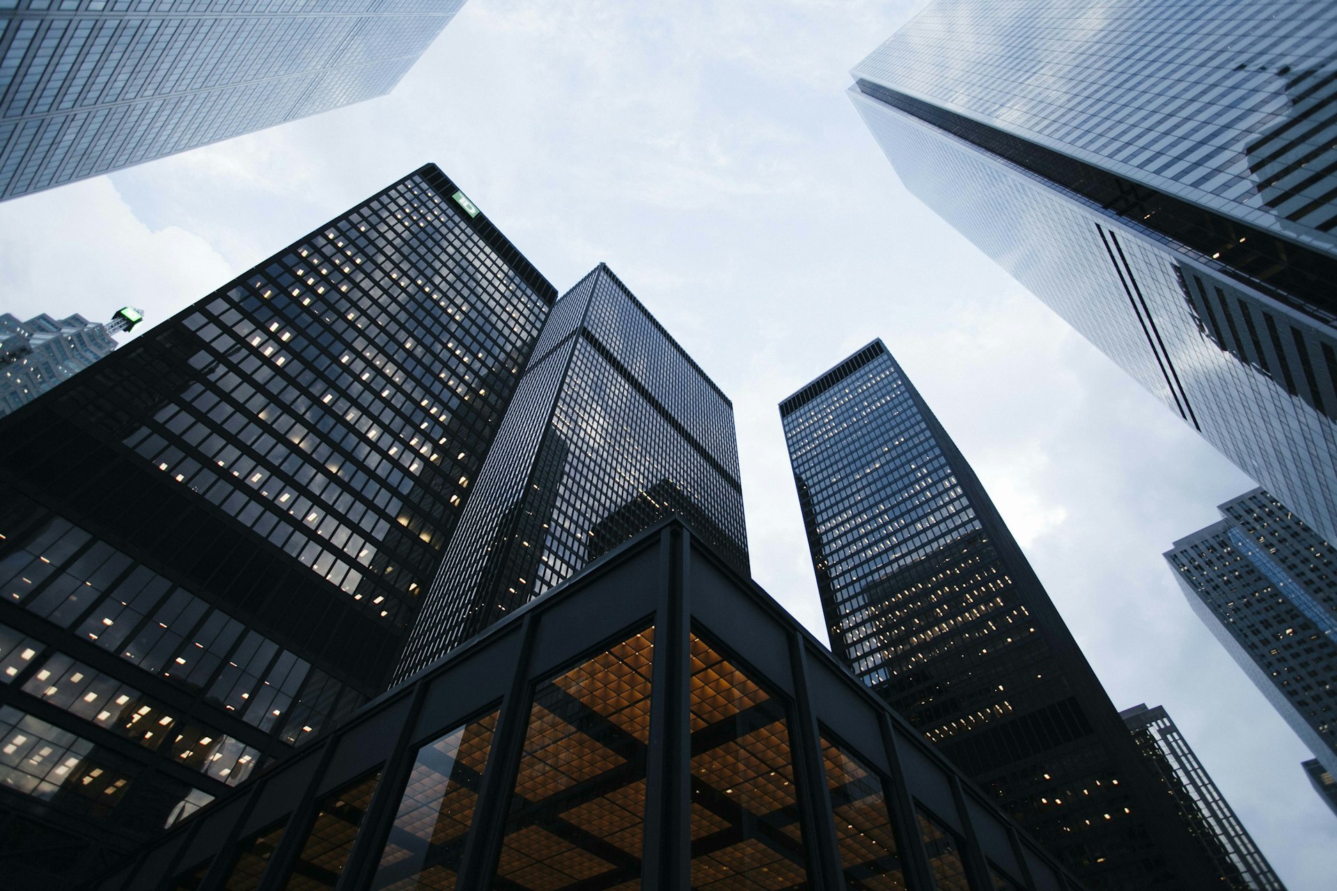 Global headquarters skyline