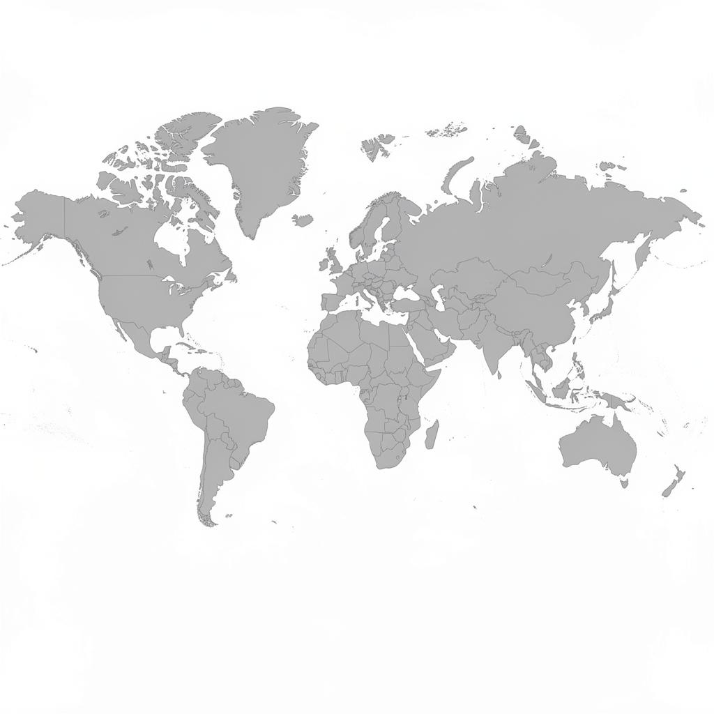 World map showing global trade routes